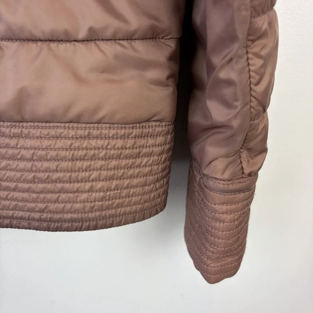 Lululemon The Bomb Bomber Reversible Jacket Womens 12 Bark Berry Rose Pink